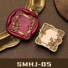 Solid Brass Wax Seal Stamp Head  3D Embossed Wax Sealing Stamp Flower Frame for Personalizing Stationery
