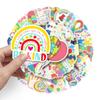 50PCS Waterproof Autism Personality Graffiti Logo & Slogan Stickers for Skateboards, Phone Cases, and Luggage