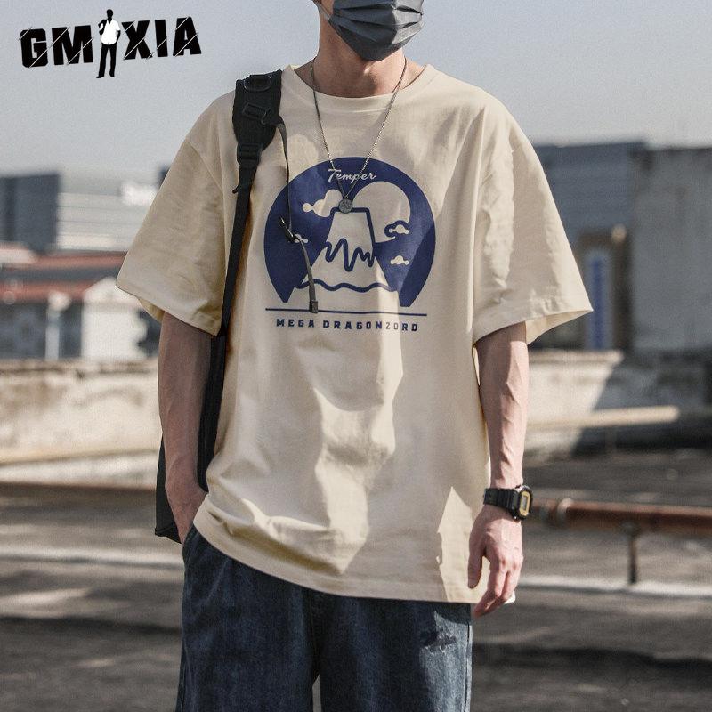 

GMXIA Men s Fashion Casual Summer Spring Tops & T-shirts S білий