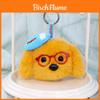 Plush Dog Keychain With Glasses Cute Cartoon Puppy Toy For Bags And Keys