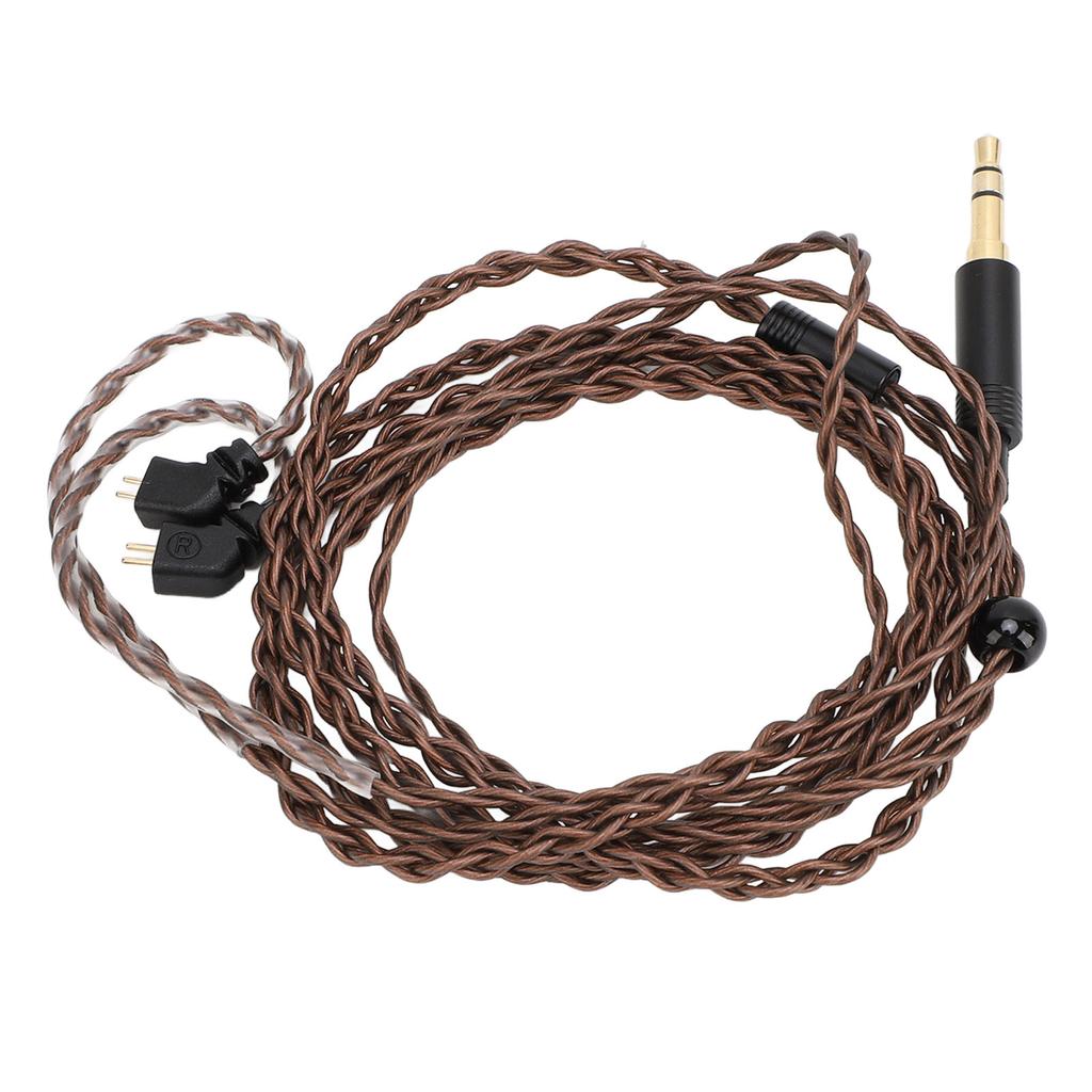 2 Pin 0.78mm Earphone Cable Clear Sound Tangle Free 3.5mm Plug Earbuds Upgrade Cable for KZ AS12 AS16 ZSX ZSN ZS10 Pro