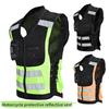 Motorradweste Reflektierende Weste Motorradjacke Bikerweste Moto Reflektierende Jacke Sicherheitsweste Warnung Grün Gelb Schwarz