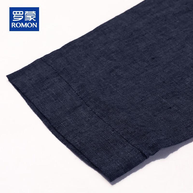 ROMON Men's 100% Linen Slim Fit Casual Blazer