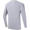 Anta Running Series Solid Color Crew Neck Long Sleeve T-Shirt Men Tops Pigeon-Gray 952435405-3