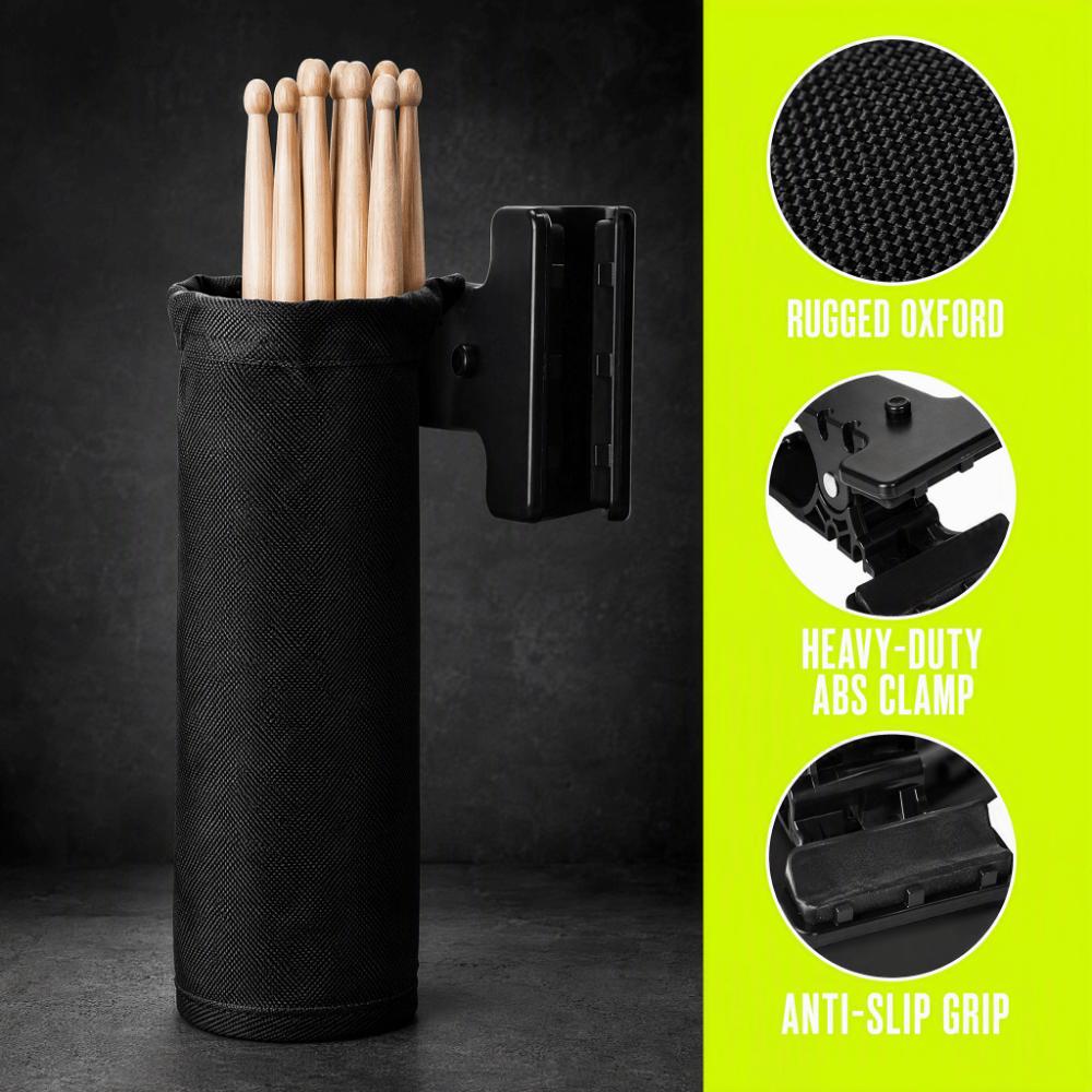 Oxford Cloth + ABS Material Drumstick Holder Large Capacity Drumstick Organizer  For Drummers