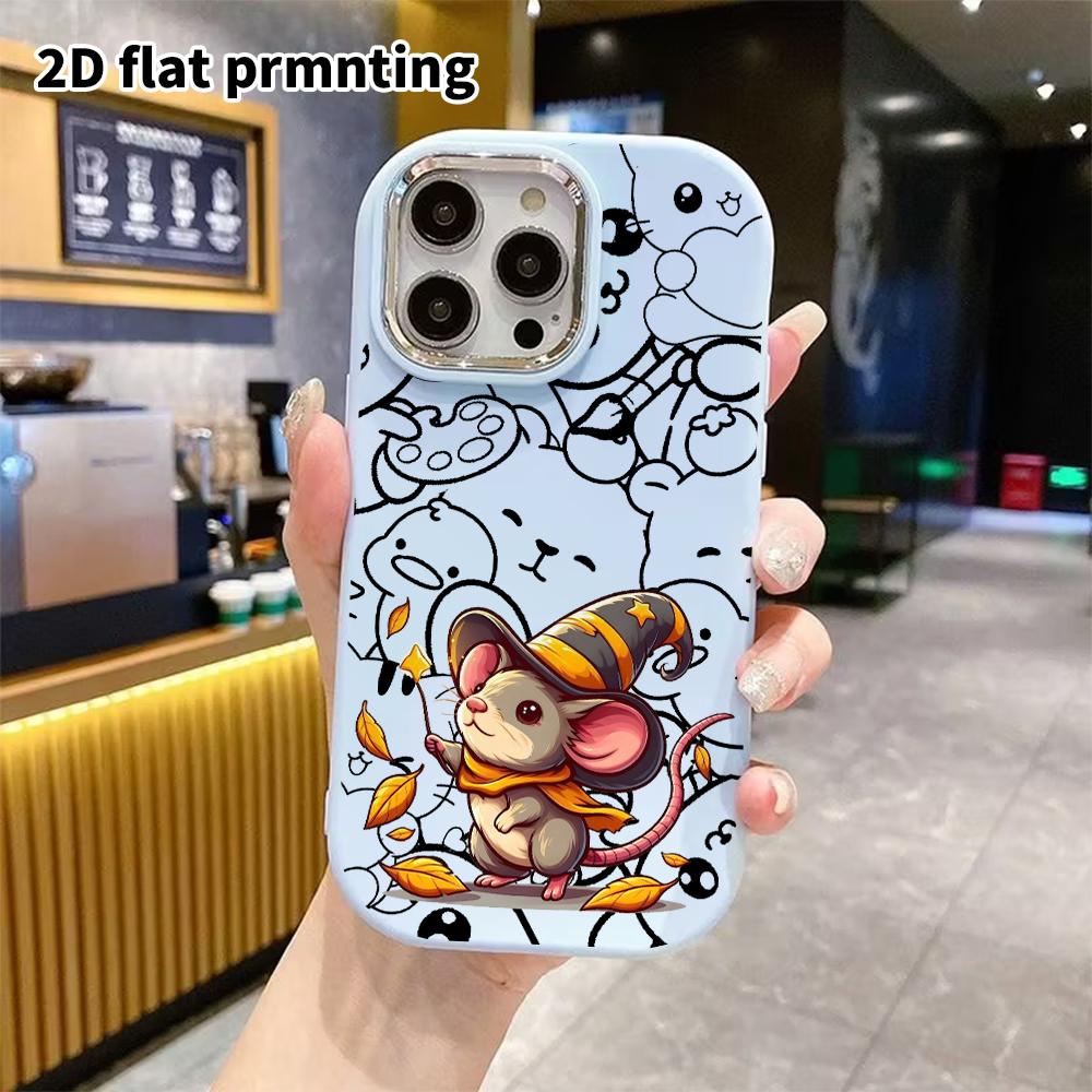 Phone Case: 2D Flat, Suitable for iPhone 18, 17, 16, 15, 14, 13 Pro Cases, Wizard Little Mouse, Perfect Christmas and Halloween Holiday Gift