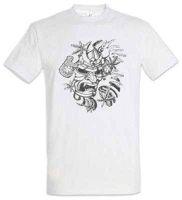 Samurai VI Mens T-Shirt Ninja Bushido Banzai Warrior Armor Helmet Sword