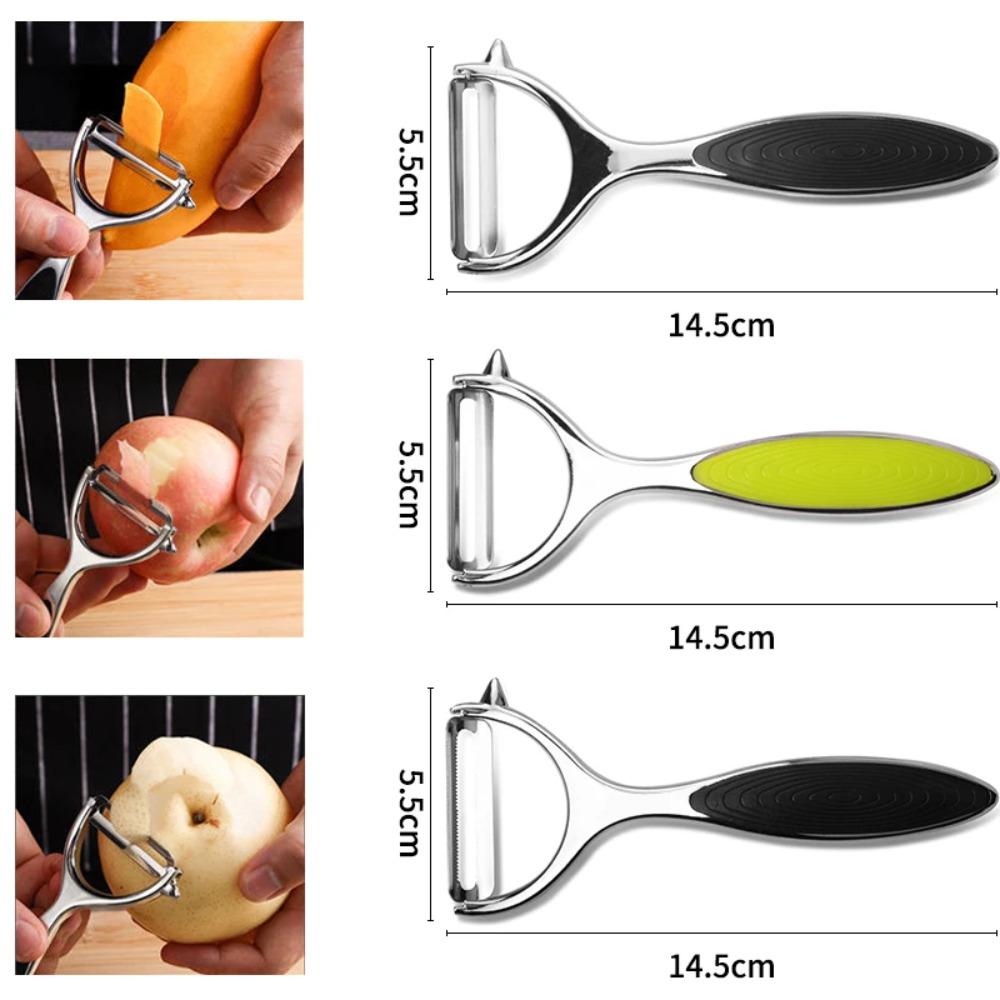 Potato Peelers Vegetable Peeler,304 Stainless Steel Y-Shaped Rotatable Fruits Peeler,Peeling Tool for Kitchen Accessories 1/2Pcs