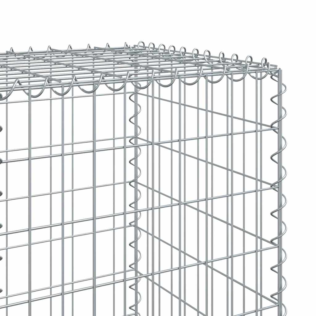 Gabion with Lid 1000x50x150 Cm Galvanized Iron
