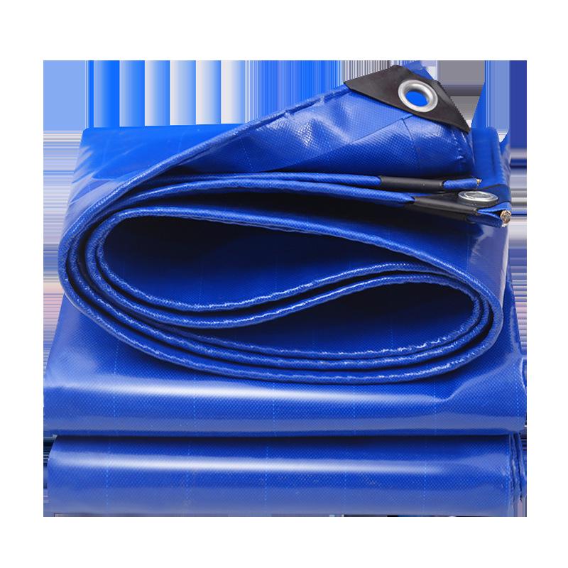 Blue Waterproof, Wear-Resistant Industrial Tarpaulin Canvas: Sunshade, Rainproof, Anti-Aging, Knife-Scraped Oilcloth