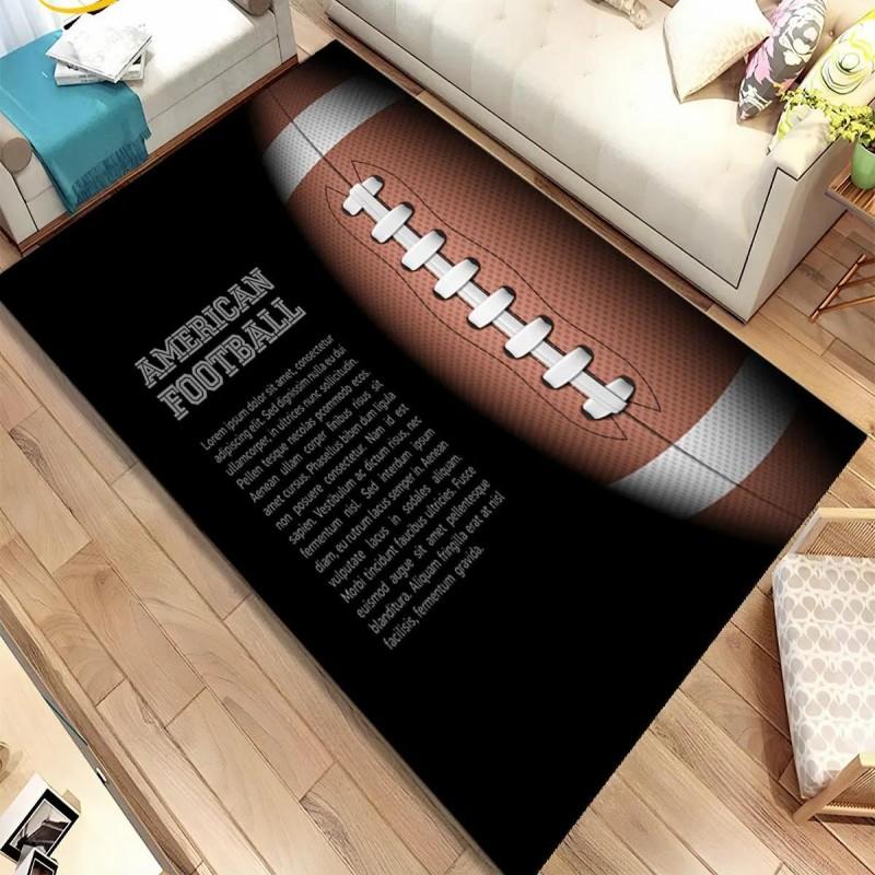 American Football Field Carpet Non-slip Resistant Rug Machine Washable Waterproof Mat Living Room Outdoor Garden Yard Decor Rugs
