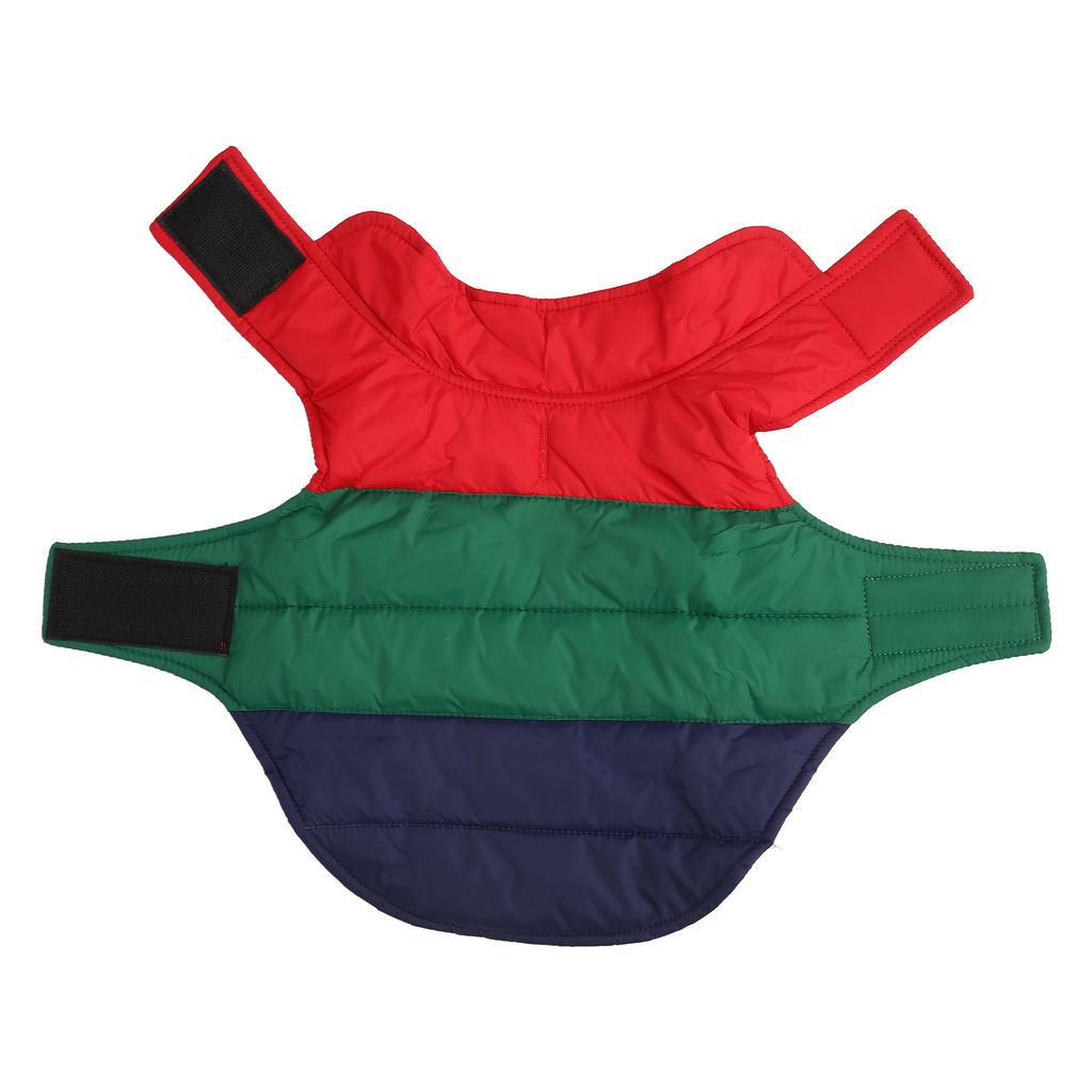 Pet Winter Warm Vest Double Sided Thicken Cotton Waterproof Windproof Dog Winter Clothes for Medium and Large Dogs Green