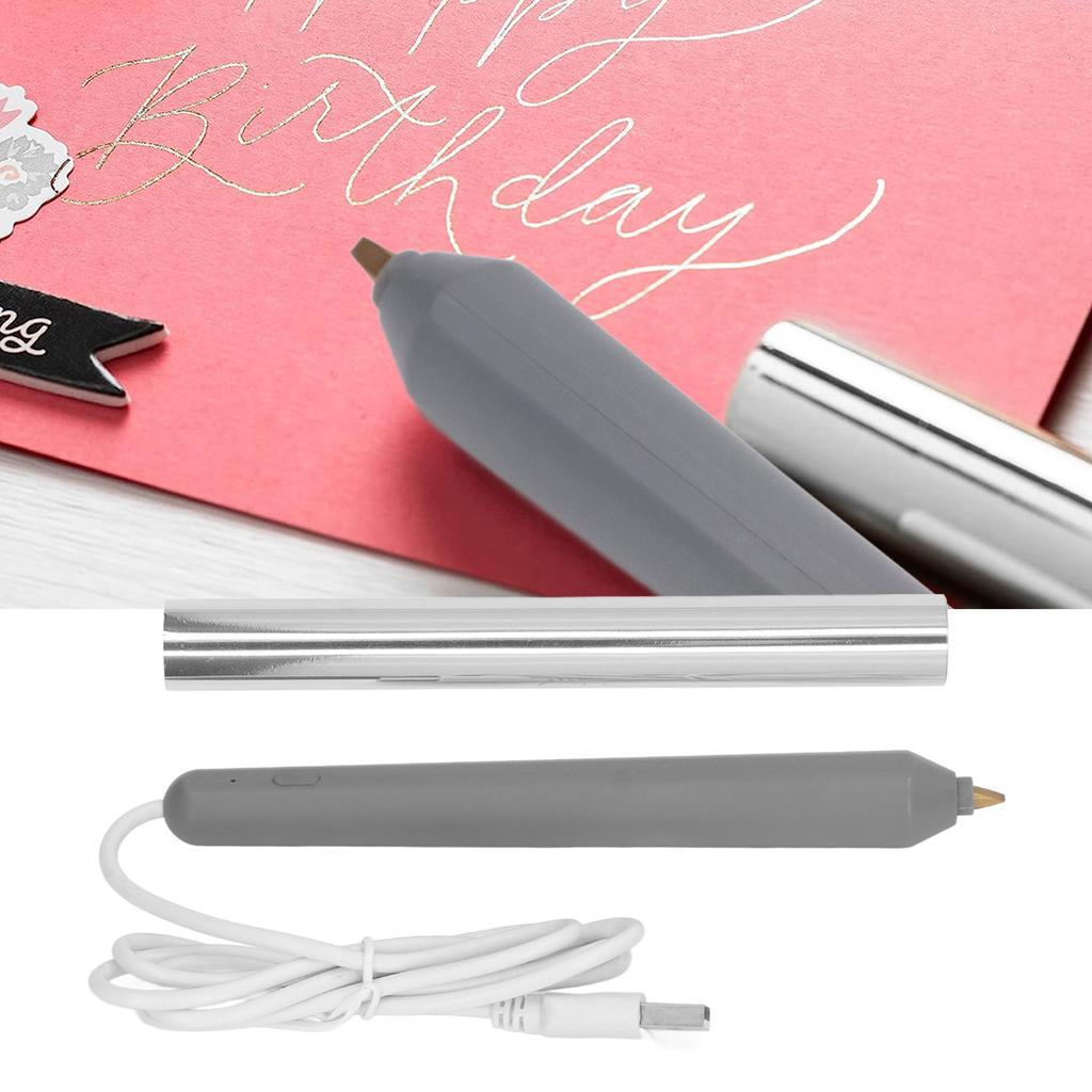 Hot Foil Pen USB Heat Foil Stamping Embossing Pen ABS Crafting Tool for Drawing Writing