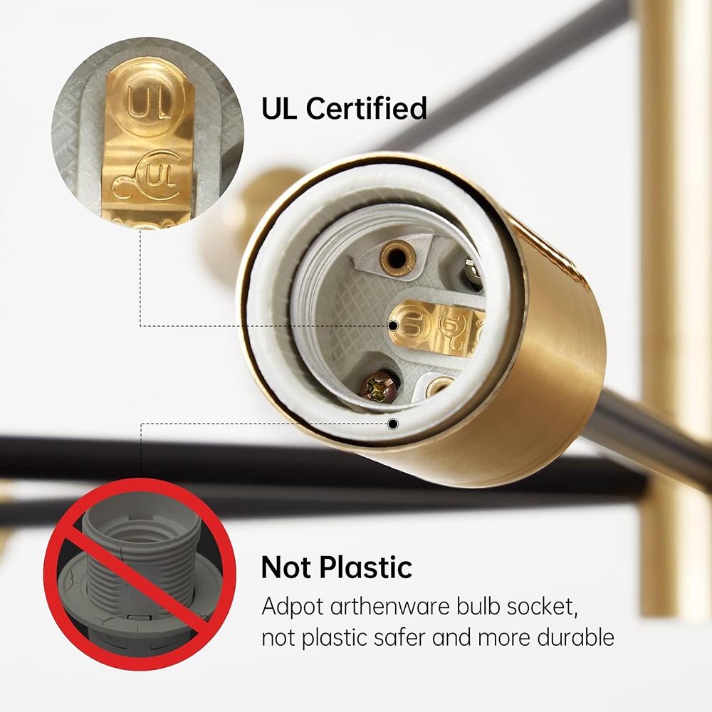 Candelabru Modern de Plafon LED E27/E26 4/6/8/10/12 Brațe Lampă Suspendată Living Sufragerie Dormitor Interior Decora Corpuri de Iluminat