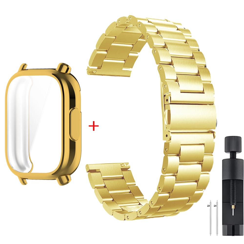 Case+Luxury Metal Strap For Redmi Watch 5 Active TPU Soft Case For Xiaomi Redmi Watch 5 Lite Stainless Steel Watchband Correa