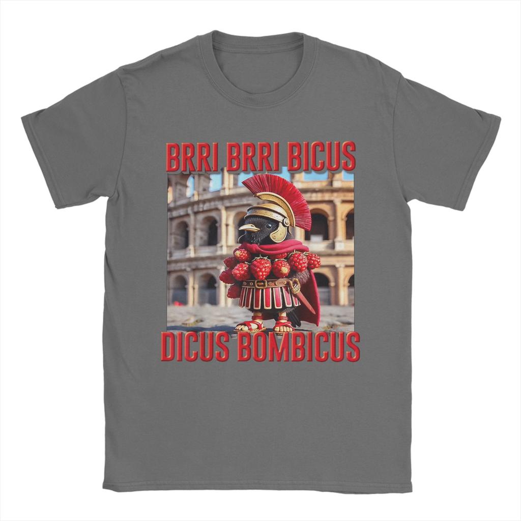 Bri Bri Bicus Dicus  Italian Brainrot Meme T-Shirt for Men  Novelty Cotton Tees O Neck Short Sleeve T Shirts Graphic Tops