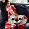 1pc, "Charming Chipmunk Design Flannel Blanket Perfect for Home Decor, Couch Cover, Travel, Camping, Car Use, Beach, Office Nap, Gift Idea"