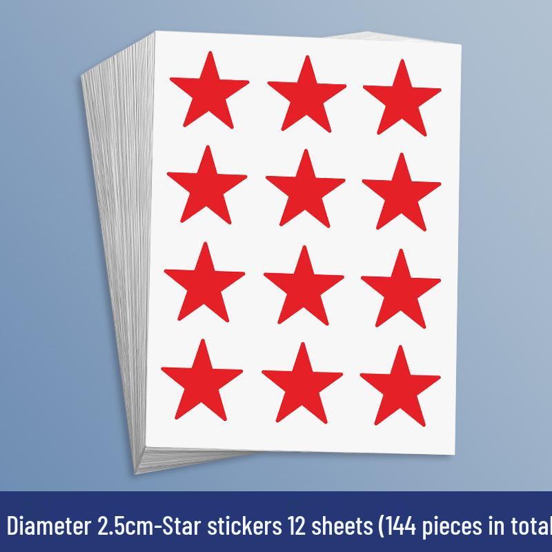 Yellow Star Reward Stickers for Kids - Smiley Face for Self-Discipline & Praise In Elementary School