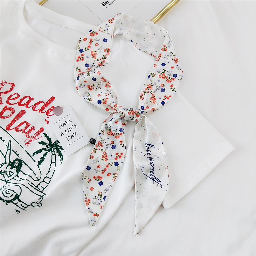 Nuove sciarpe Sciarpe di seta Sciarpe da donna Primavera e autunno Stagione lunga decorativa Sciarpe professionali Stili estivi sottili Abbinate a camicie Eleganti