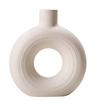 Nordic Art Ceramic Vase Creative Hydroponic Dried Flower Plug Vase Simple White Crafts and Ornaments Desktop Pot Home Decoration