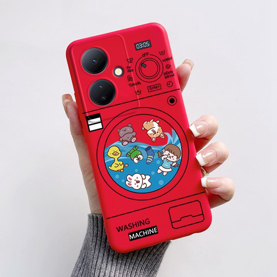 For Vivo V29 Lite 5G Case VIVOY78 Y 78 6.78'' Soft Cartoon Bear Frog Silicone Back Covers For Vivo Y78+ V29 Lite 5G Phone Cases