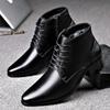 Hot Sale Mens Genuine Leather High Top Casual Shoes Soft Sole Lace-up Ankle Boots Leisure Walk Male Business Botas Chelsea Boots