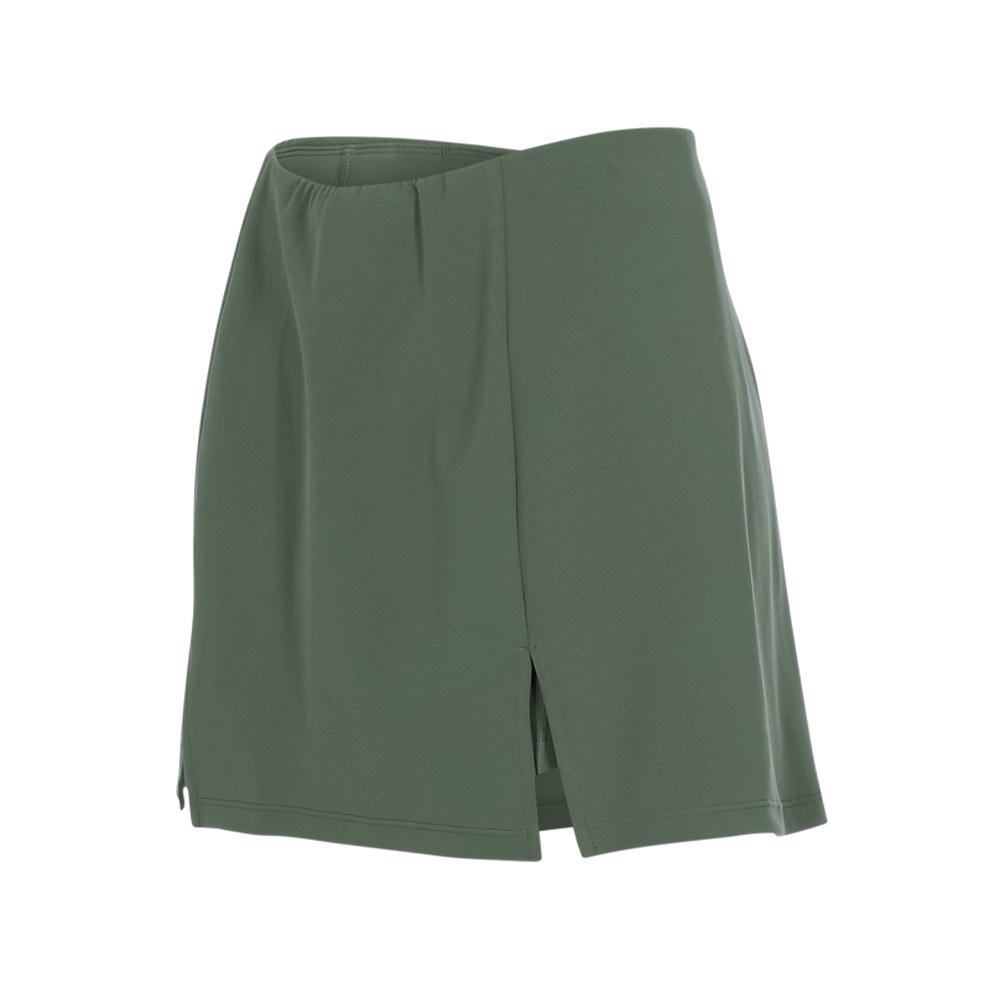 

Теннисная юбка с высокой талией, быстросохнущая, дышащая, защищающая от воздействия окружающей среды, облегающая для йоги и фитнеса Large армия зеленый