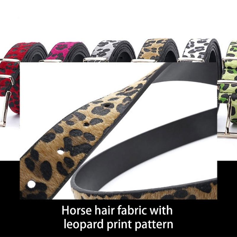 Cintura Vita Catena Stampa Leopardo per Cowboy Cowgirl Elegante Fibbia Calda Fibbia Calda Retrò Cintura Catena Vita