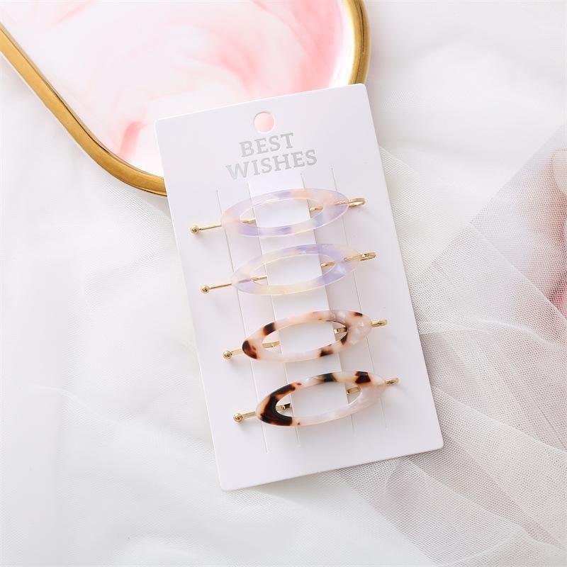 2/3/4/6 pezzi fermagli per capelli in acetato per trucco coreano moda oro bianco glitter per capelli copricapo ragazze donne accessori per capelli