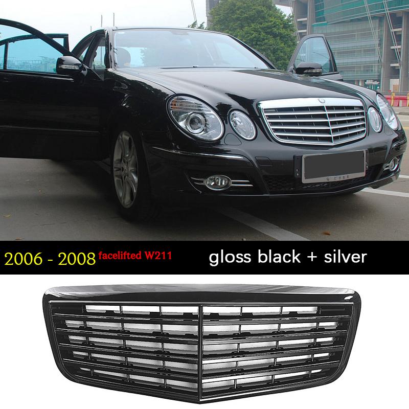Grila bara fata GT Panamericana pentru Mercedes Clasa E W211 S211 E200 E230 E240 E270 E280 E320 E350 E420 E400 E500 2003 - 2008