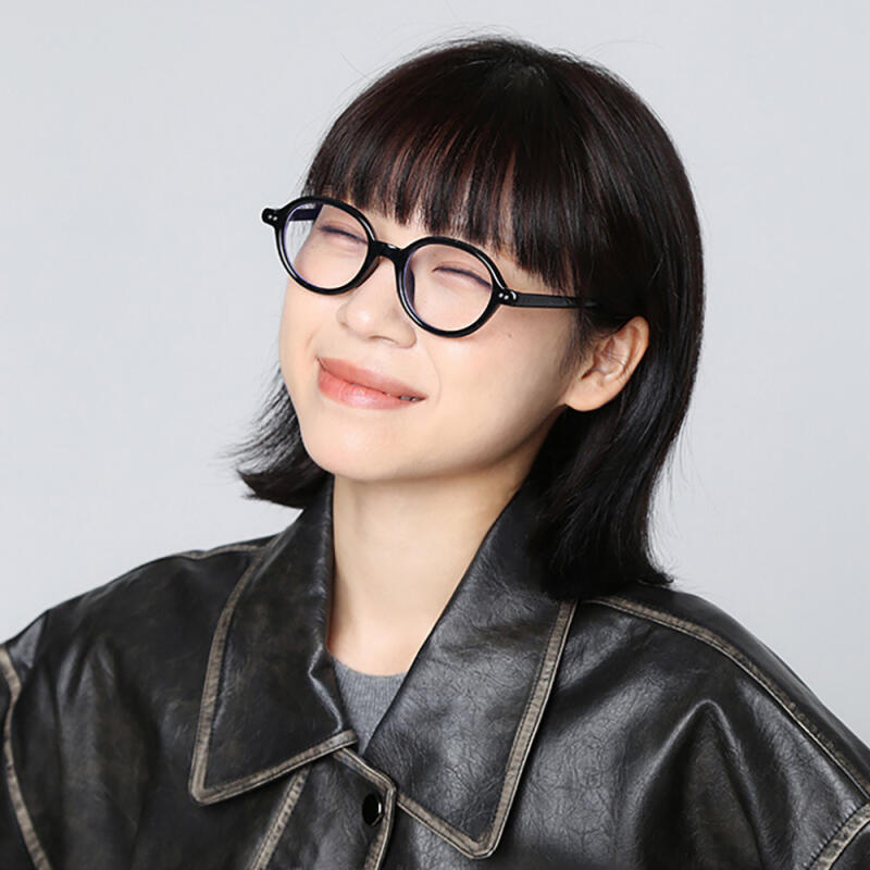 Neo Retro Geek Chic 2310 Horn-Rimmed Glasses BLACK