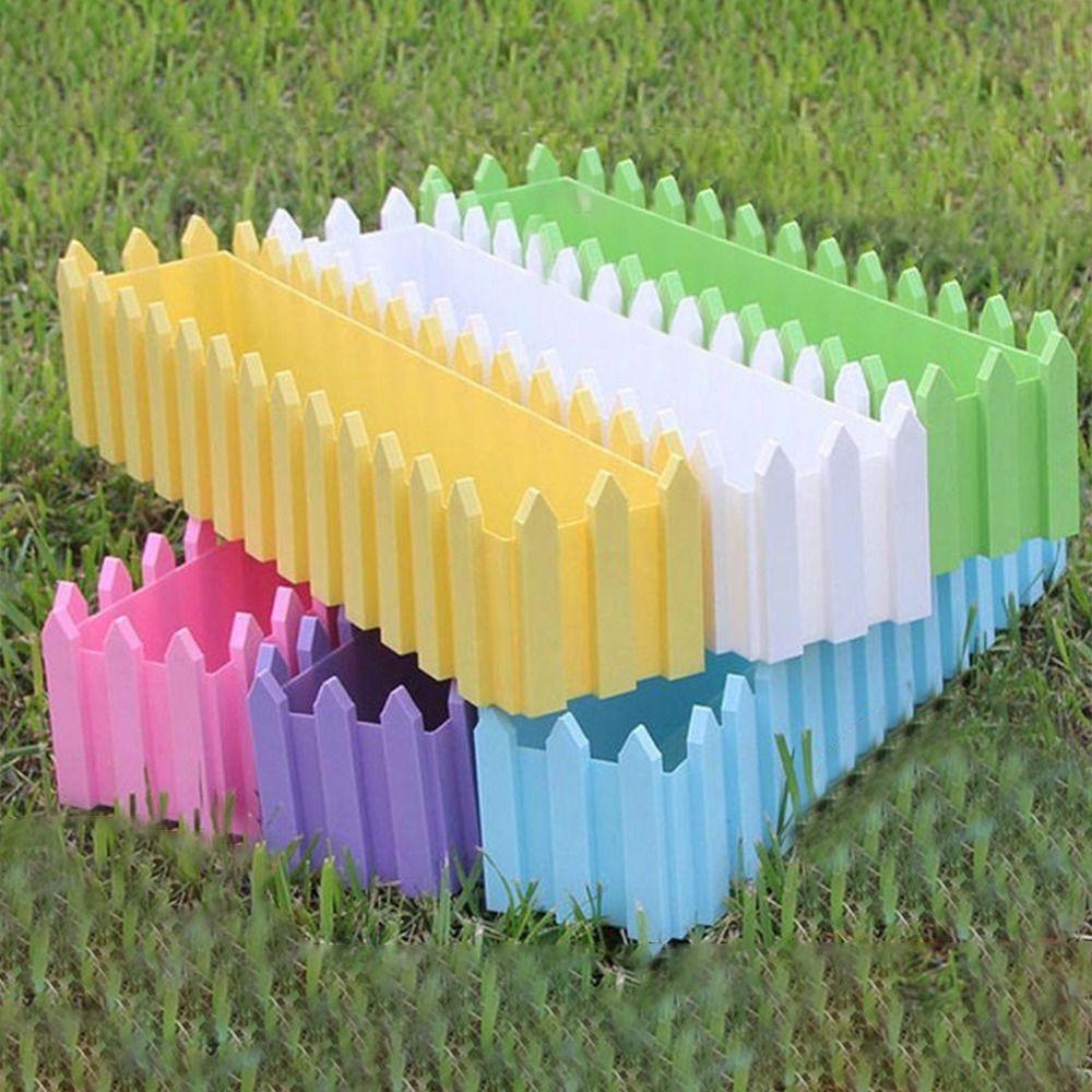 Rectangular Fence Flower Pots Seedling Seed Starter Trays Reusable Balcony Plant Seedling Pot Garden Accessories