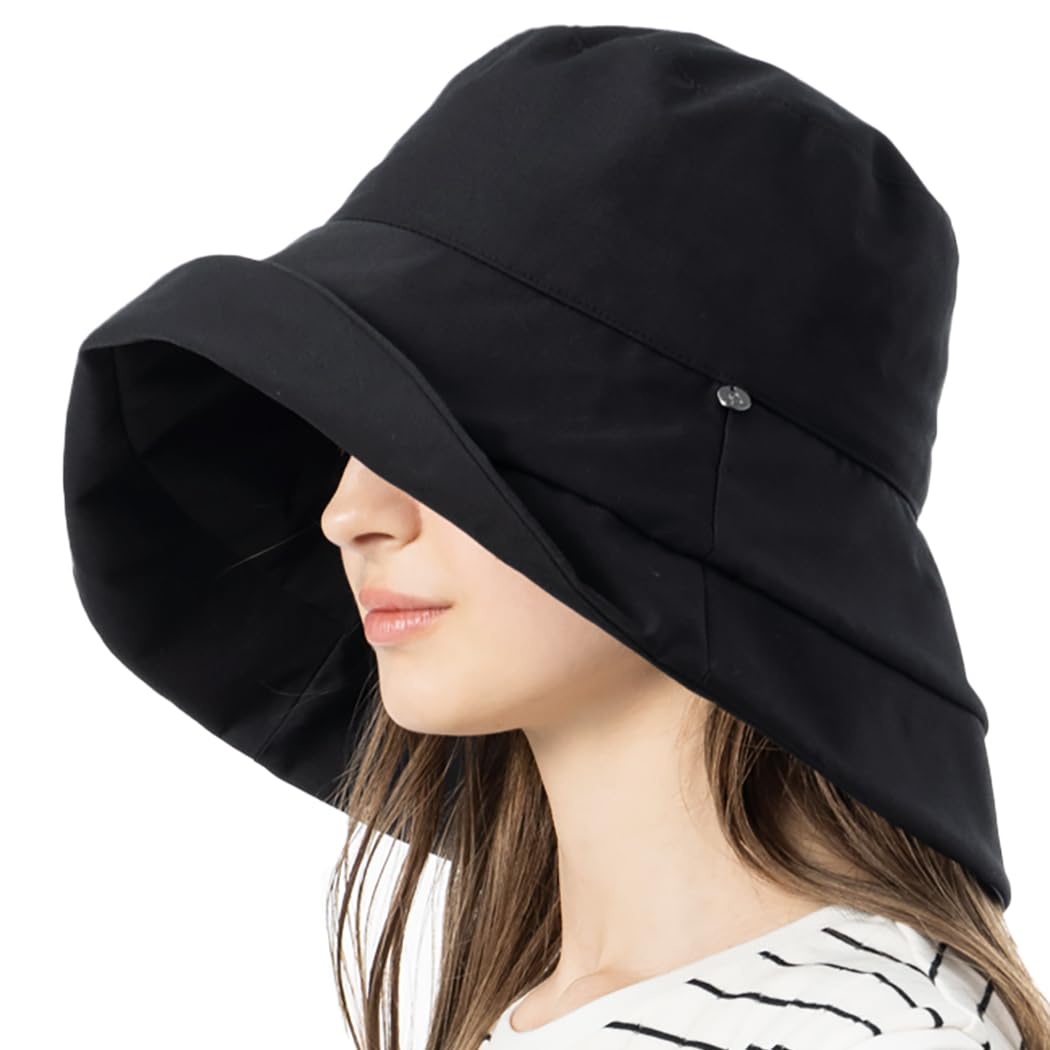 

большой широкий вода УФ Шарман свет УФ УФ прохладный до подбородочного ремня сезон дождей длинный козырек х [Loo&c] Женская шляпа, размер, козырек, водоотталкивающая, шляпа, 100%