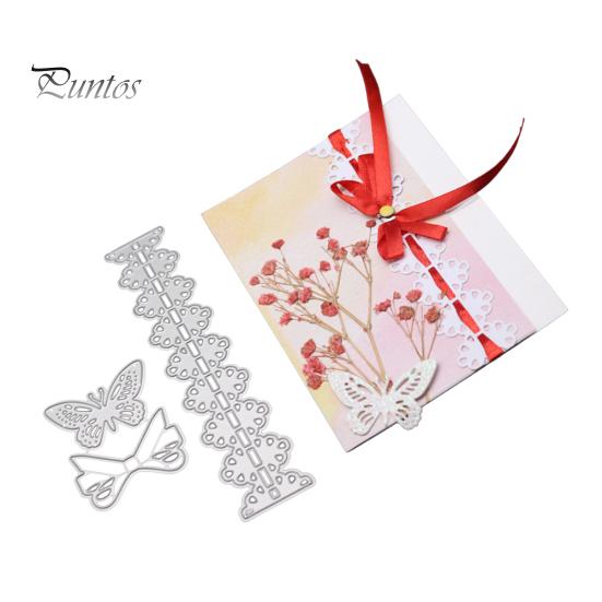 Lace Butterfly Cutting Dies DIY Scrapbook Emboss Paper Cards Album Punch Stencil
