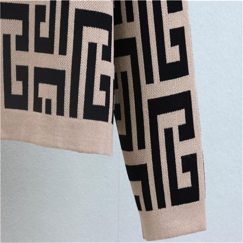 Höst Ny Mode kostym, Stickad Kofta Rem Lös Vida Ben Byxor Mode 3-delat Set för Kvinnor