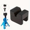 Black Heavy Duty Crane Rubber Support Block, Buffer Pad, Universal Vehicle Lift Groove Frame Track Clamp Welding Protector, I-beam Design