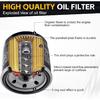 138 Oil Filter Replacement For Arctic Cat 400 500 450 550 650 700 350, Aprilia RSV4 1000, Suzuki 600 750 Eiger 400 Kymco MXU UXV 450I, Burgman 650