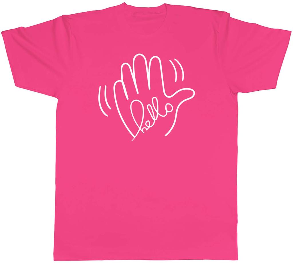 Just Saying Hello Unisexs TShirt Waving Hand Greet Tee Gift