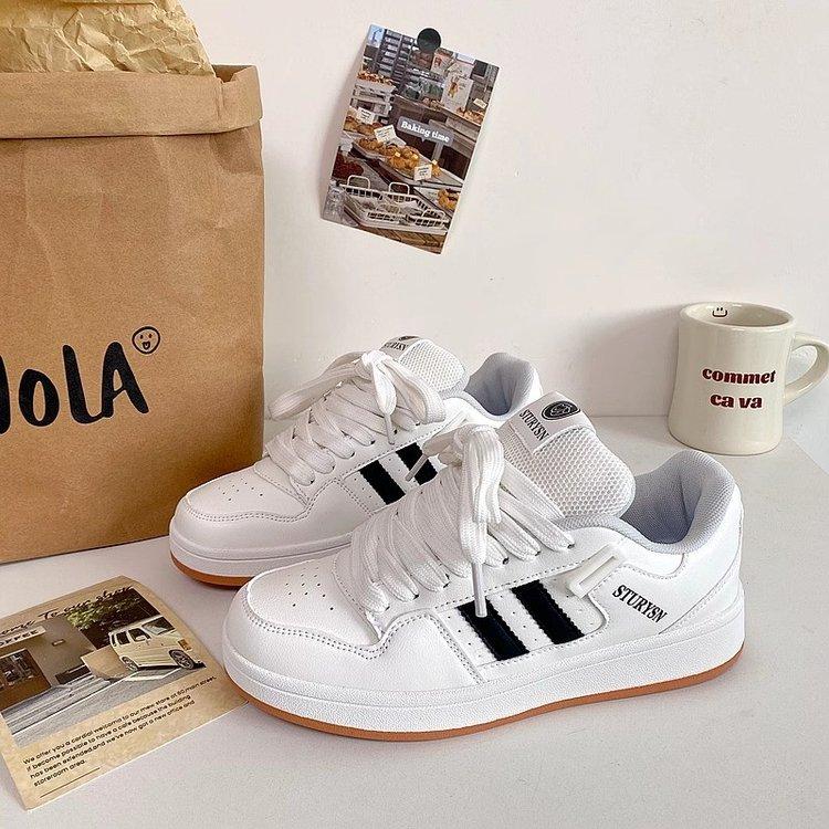 Women Sneakers  New Designer Lace-up Casual Board Shoes Woman Comfortable Breathable Trend Sport Flats Zapatos De Mujer