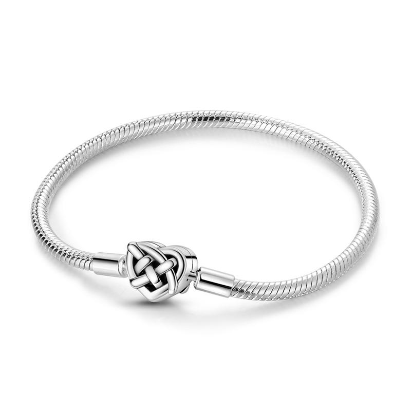 925 Silver Clover Butterfly Snowflake Bracelet Bracelet Fit Original Charm Bead DIY Design Jewelry Women