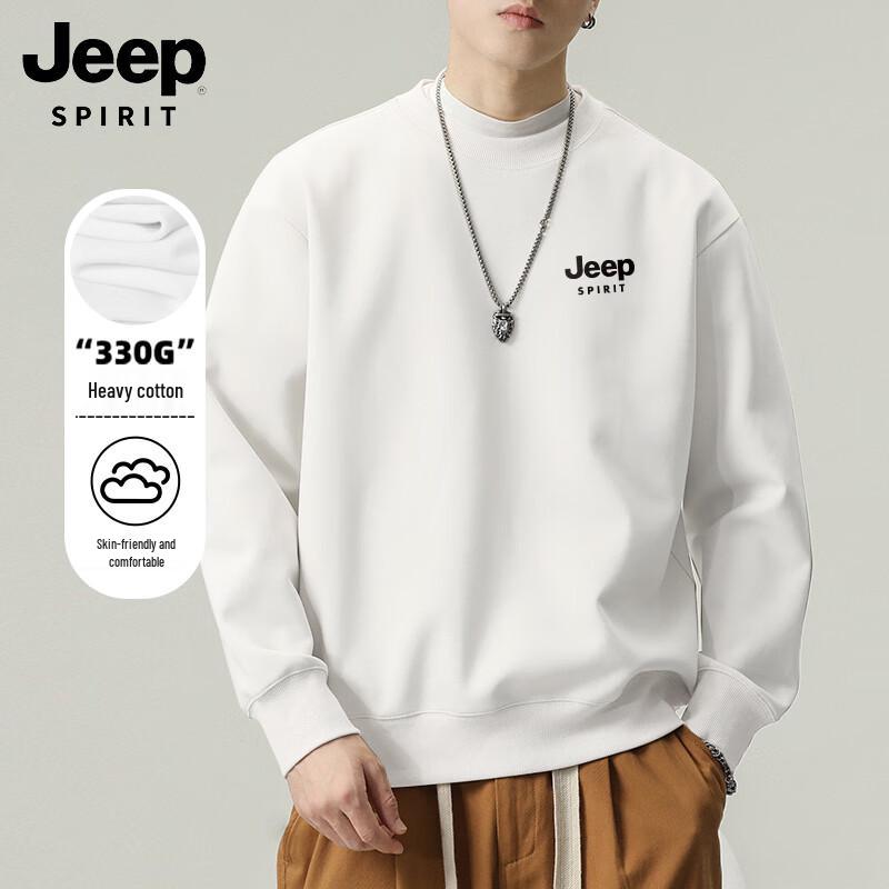 

Мужской свитшот JEEP SPIRIT с круглым вырезом, свободного кроя, с принтом логотипа XL