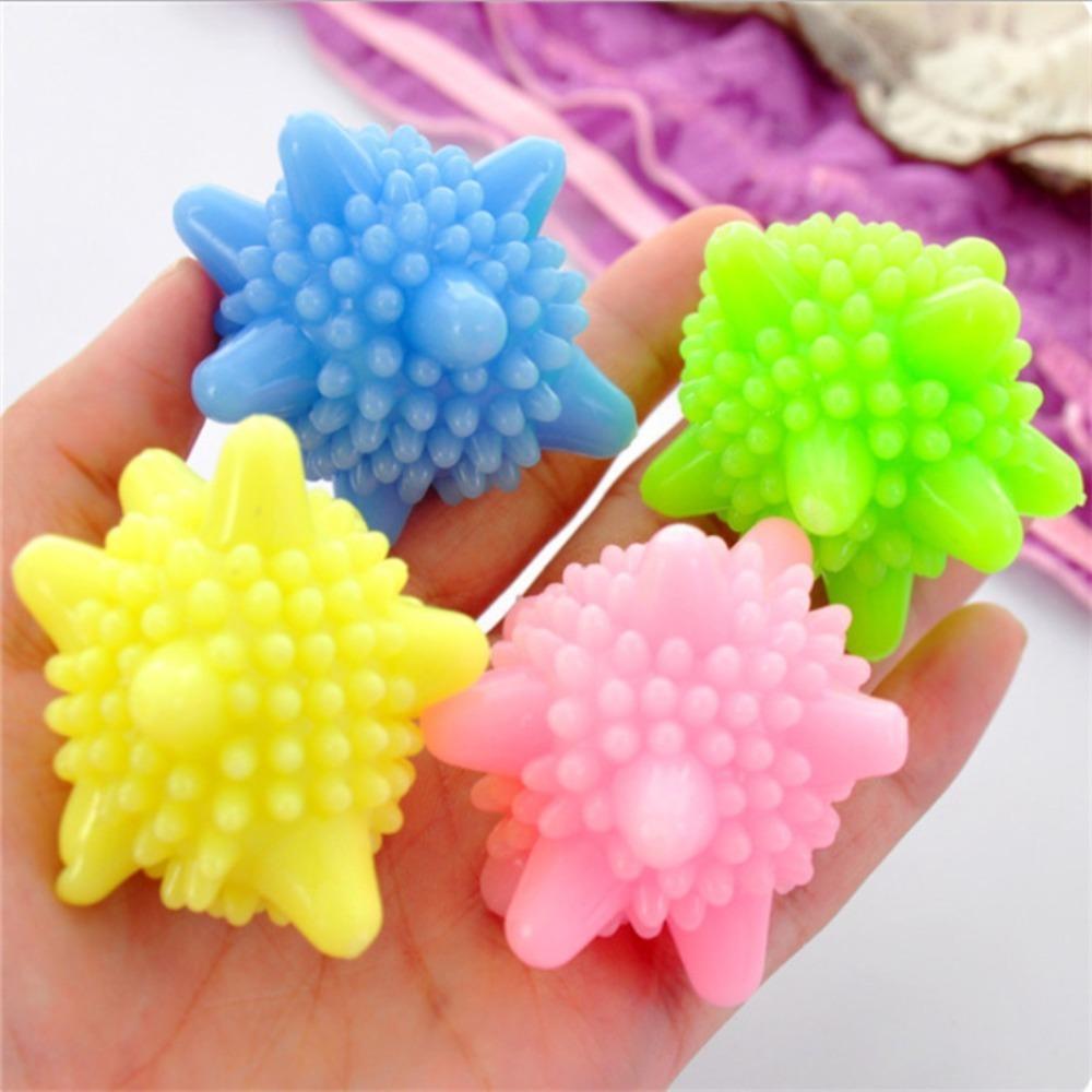 Solid Washing Balls Anti-Tangle Anti-Knot Laundry Dryer Balls Household Reusable Decontamination Cleaning Magic Scrubber Balls