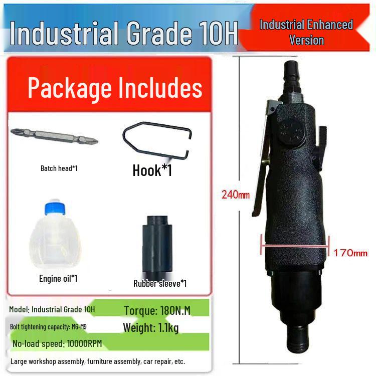 High-Power Industrial Grade Pneumatic Air Screwdriver for Woodworking