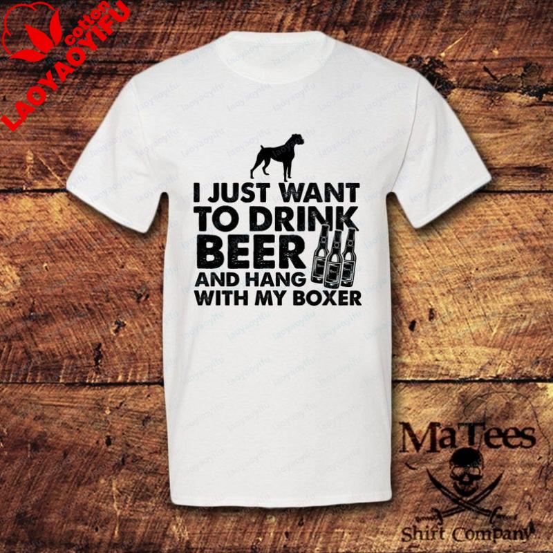 Boxers Boxer Dog Beer Drinking Shirt Drinking Dog Lover Gift TShirt Women Clothes Harajuku Oversized T Shirt Shirts for Women