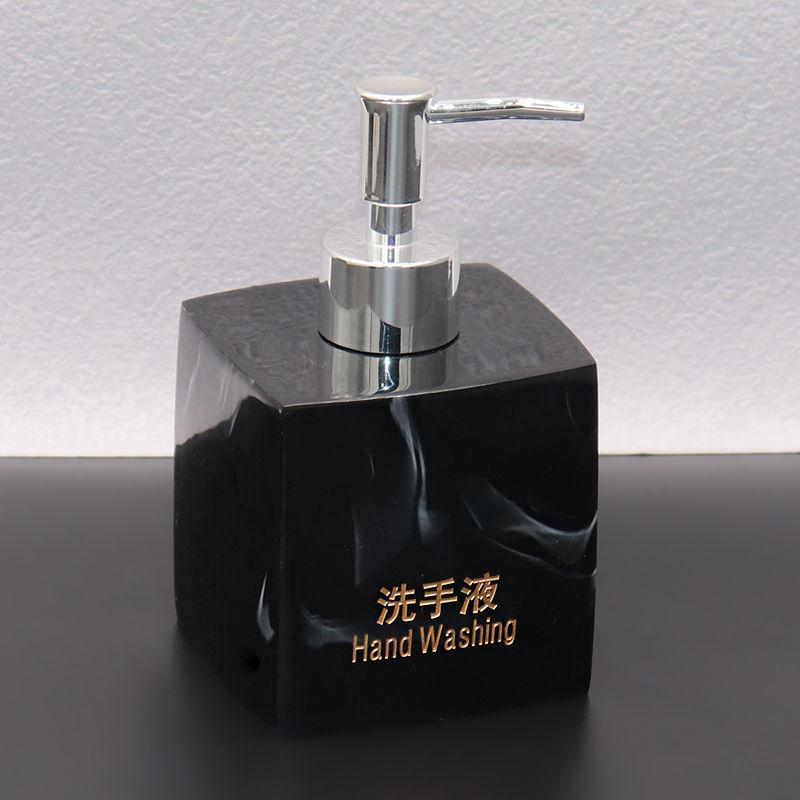 Europäisches Hotel Badezimmer Handdesinfektionsmittel Flasche Shampoo Duschgel Spenderflasche Aufdrückbarer Seifenspender Badezimmerzubehör