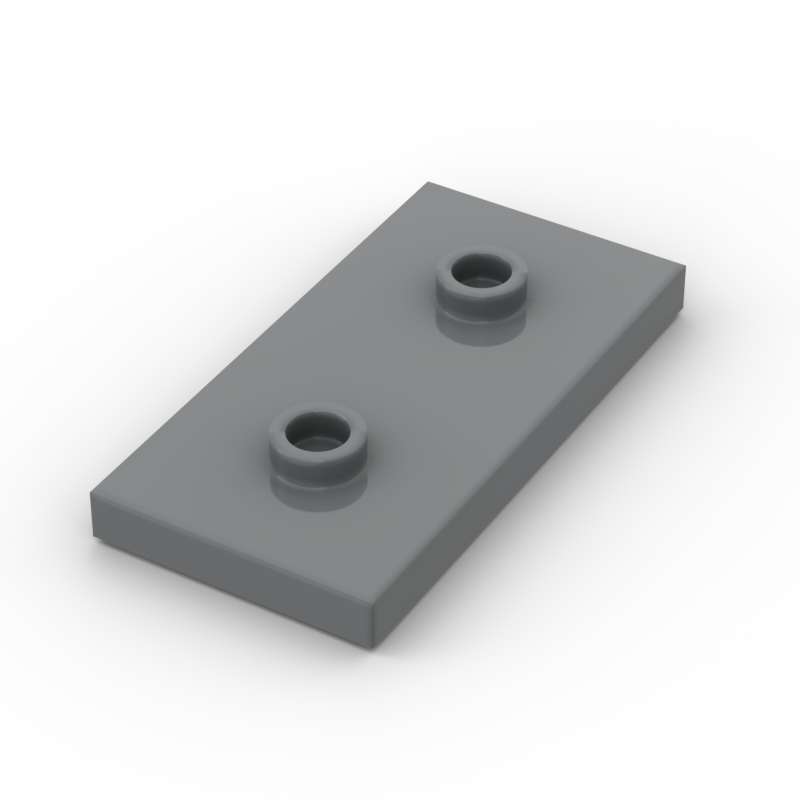 

Rainbow Pig MOC 65509 Plate, Modified 2 x 4 with 2 Studs (Double Jumper) Building Blocks Kids DIY Educational Tech Parts Toys темно-сірий