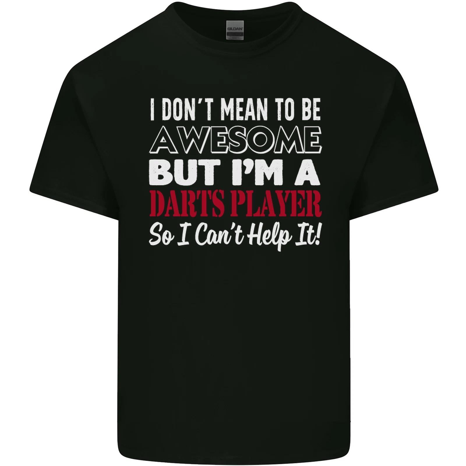 I Dont Mean to Be Darts Player Kids T-Shirt Childrens L