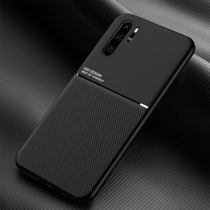 Lederen magnetische hoes voor Huawei P30 Pro Lite P20 P40 Honor 20 10 8X 10X Lite P30Pro P30Lite P20Lite Ingebouwde metalen plaatcovers