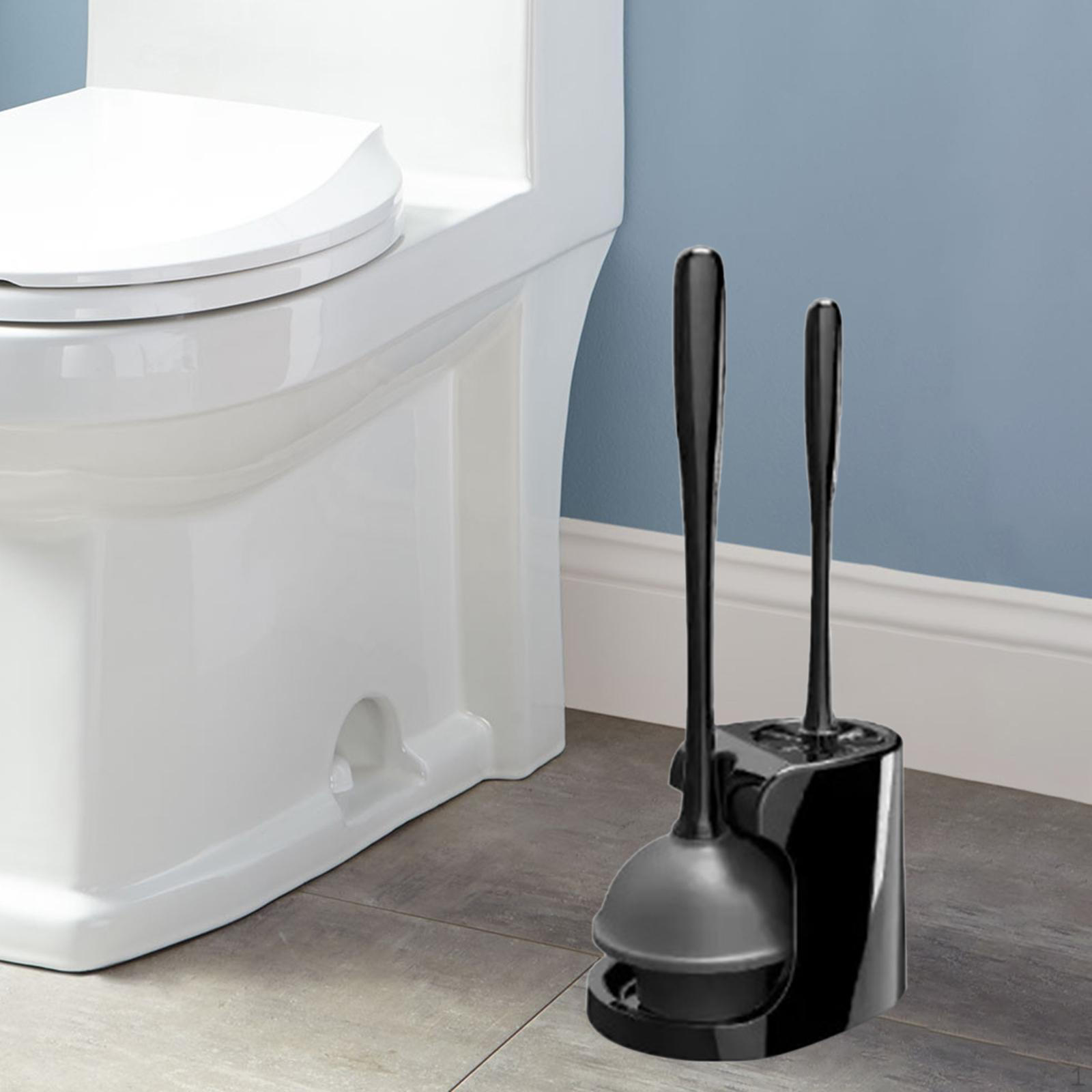 

Чистка ванной комнаты Щетка для унитаза Удобная ручка Жесткая для легкой сборки чёрный