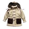 American empty B flight suit fur integrated coat men's removable hat medium and long sheepskin fur fur jacket